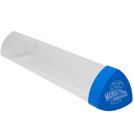 Monster Prism Tube - Blue - Clear triangular prism tube with bright blue end cap and white Monster Prism logo.