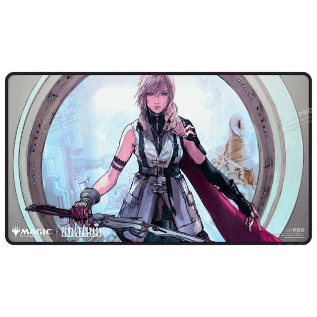 mtg ultra pro final fantasy UltraPro Black Stitched Playmat: MTG