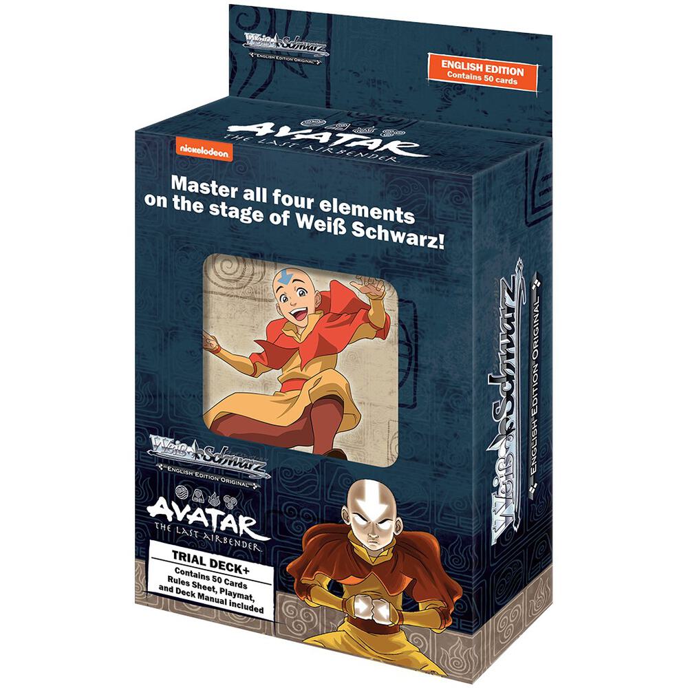 Avatar: The Last Airbender Trial Deck - Avatar The Last Airbender Trial Deck box featuring Aang and Zuko artwork in blue packaging.