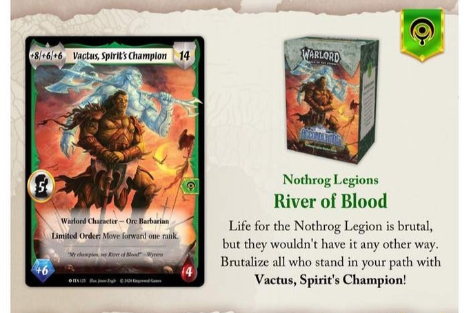 Warlord: Saga of the Storm - Into the Accordlands - Nothrog Legions Starter Deck - Saga of the Storm.