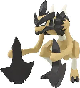 Takaratomy Pokemon Figure Collection - Kleavor - Beige and black Kleavor Pokémon figure with sharp axe-like arms and angular features.
