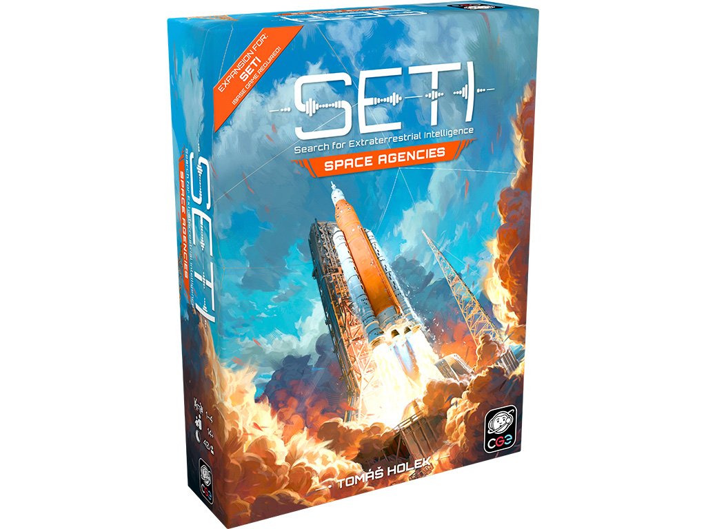 SETI: Space Agencies (PREORDER) - Space Agencies" in bold white letters.