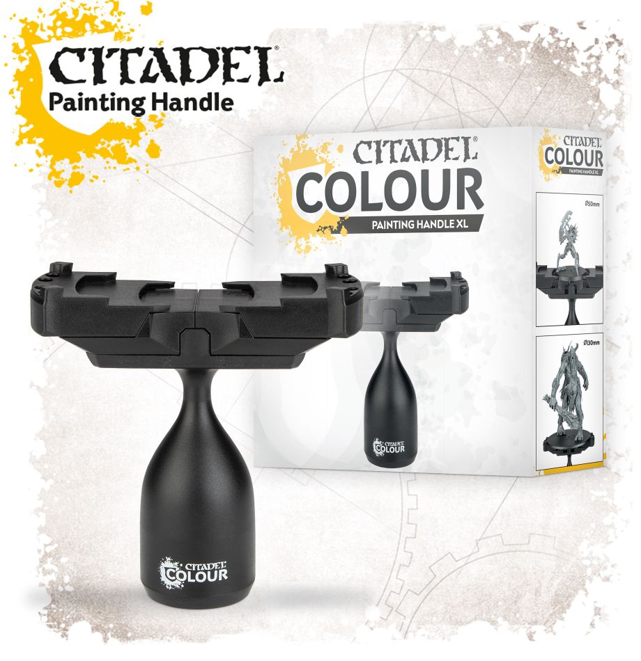 Citadel Colour - Painting Handle XL - Black Citadel Colour Painting Handle XL with ergonomic grip and secure miniature clamp.