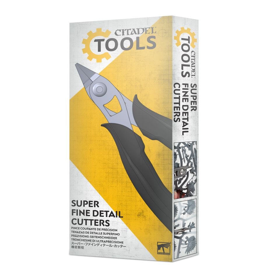 Citadel Tools - Super Fine Detail Cutters - Citadel Tools Super Fine Detail Cutters with black handles in white and yellow packaging.