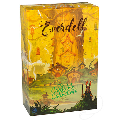 Everdell: Complete Collection (PREORDER) - Yellow game box with fantasy-themed woodland village art and "Everdell Complete Collection" text on the front.