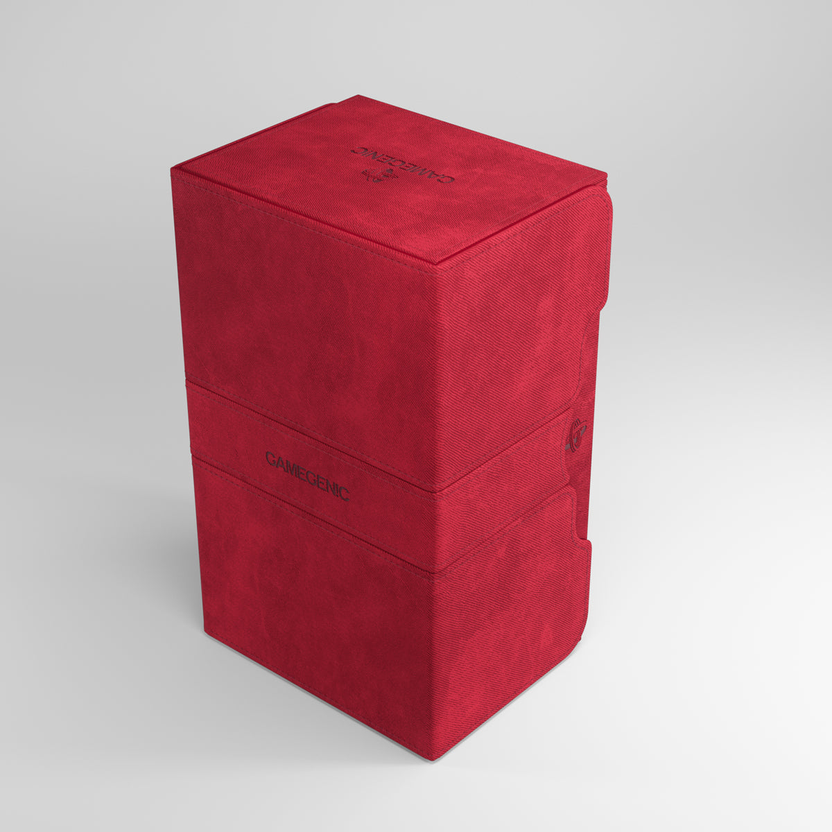 Gamegenic Stronghold 200+ XL Deck Box - Red - Red Gamegenic Stronghold 200+ XL Deck Box with textured finish and secure lid closure.