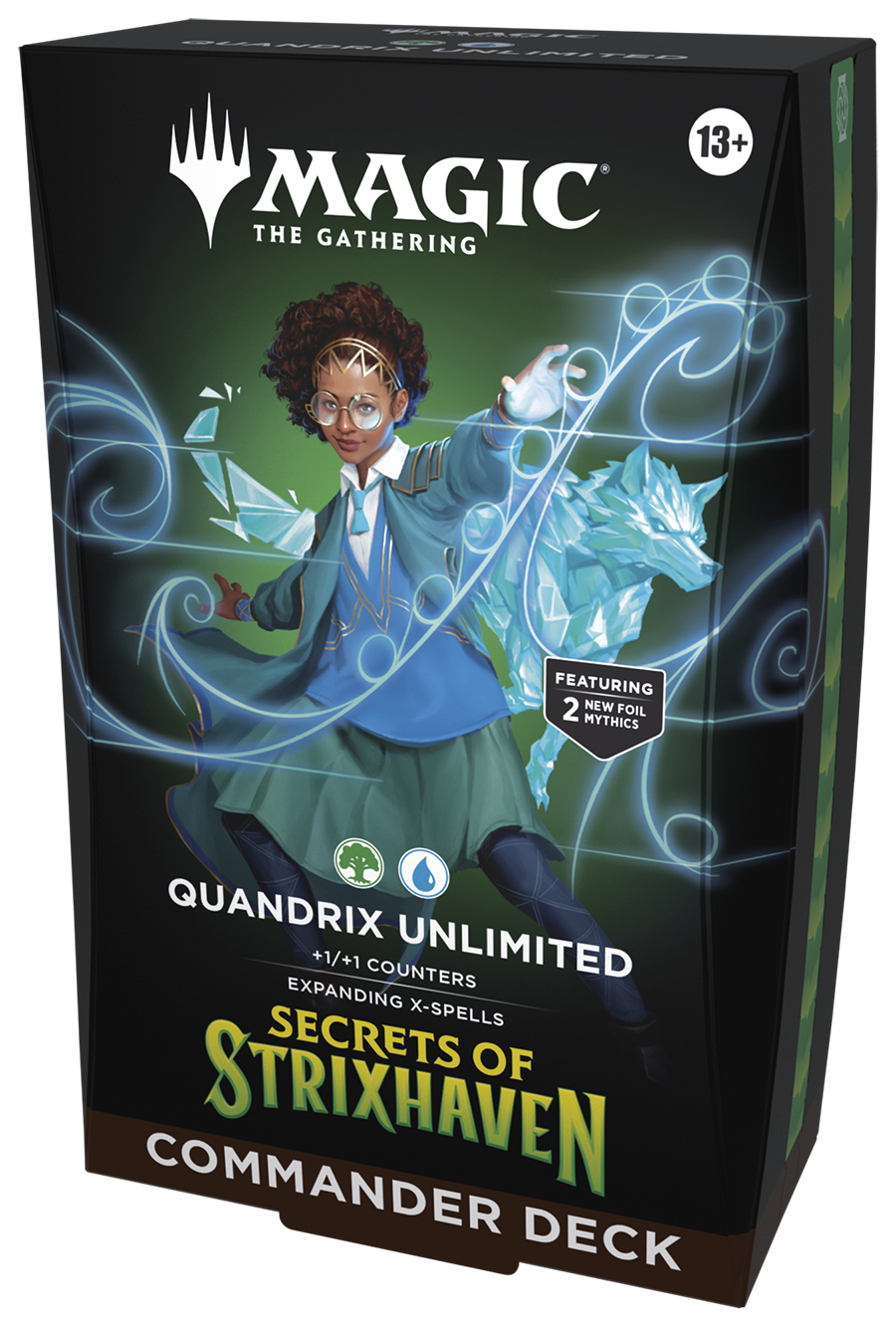 Magic: The Gathering - Secrets of Strixhaven Commander Deck - Quandrix Unlimited (PREORDER) - The Gathering Quandrix Unlimited Secrets of Strixhaven Commander Deck.