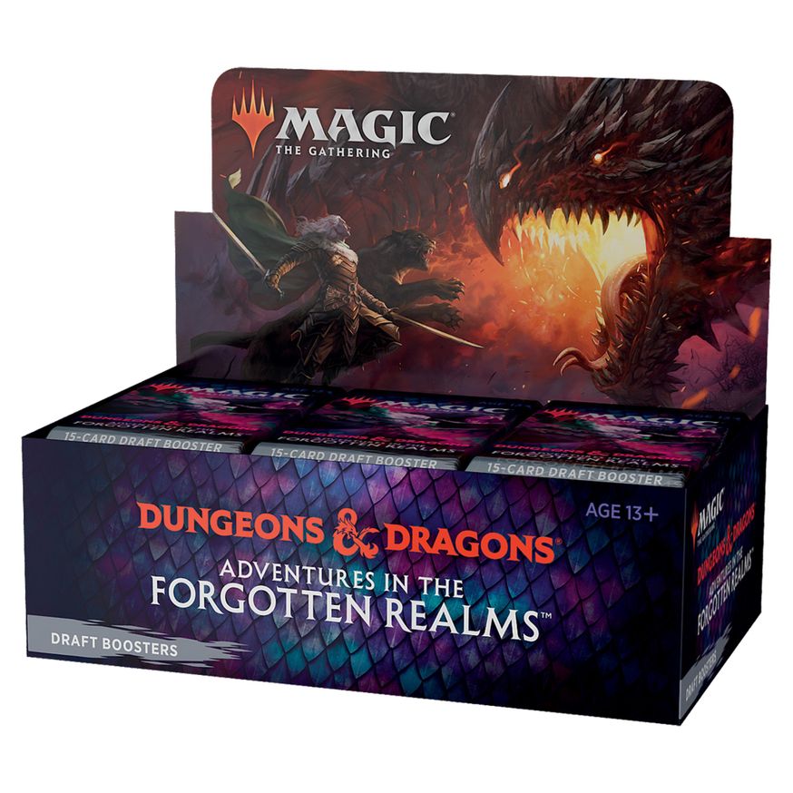 Magic The Gathering Dungeons and Dragons Forgotten Realms Draft Booster Box
