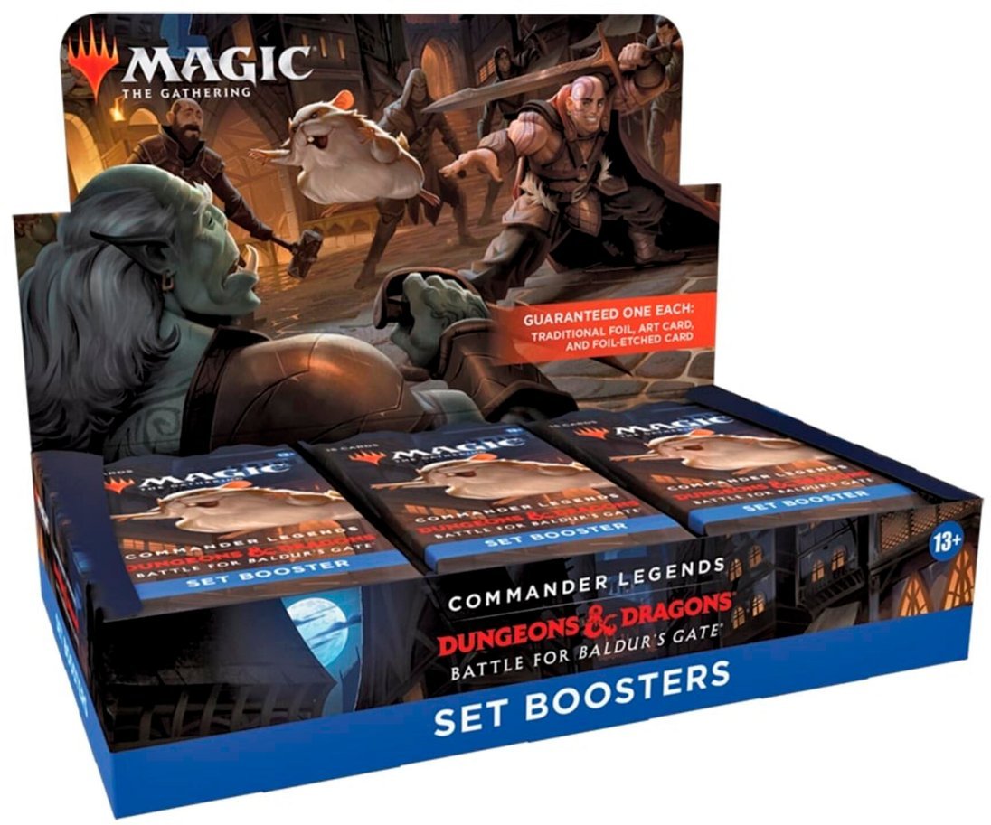 magic dungeons and dragons booster box Magic: The Gathering: Battle for Baldur's Gate Set – Riftgate Size:8.5 Eternity Code A set booster is Lorcana Gateway - Box