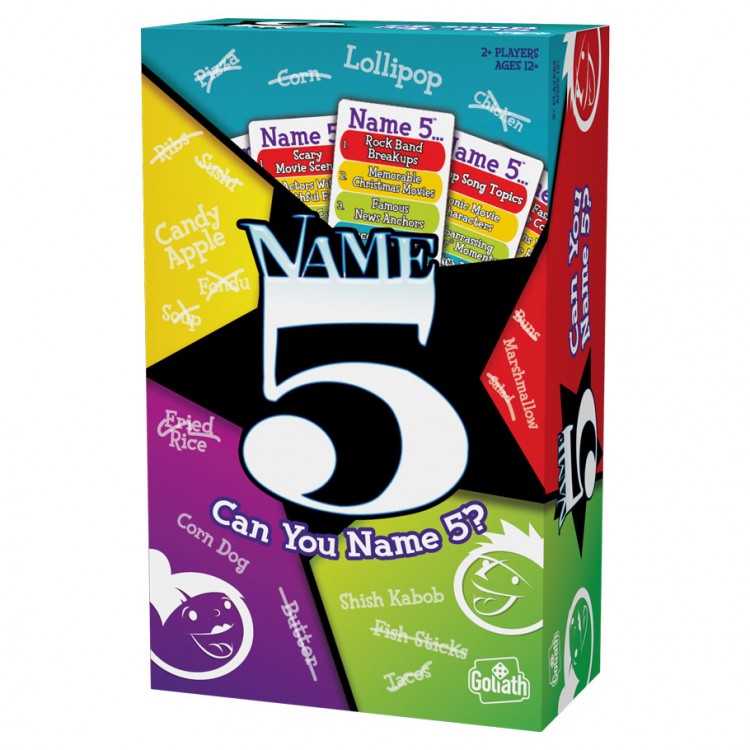 Name 5 Can you Name 5 Game Front