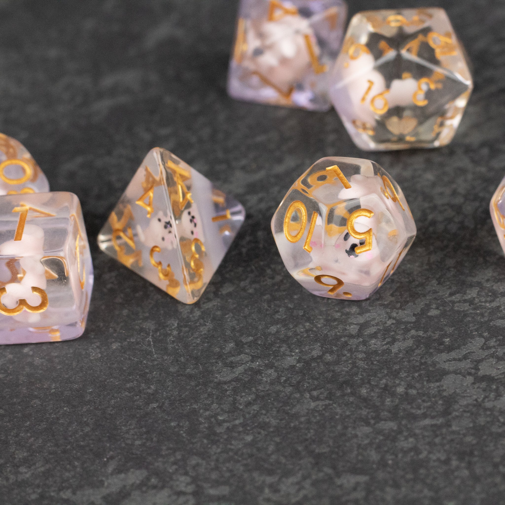 Pink Seal Dice 4