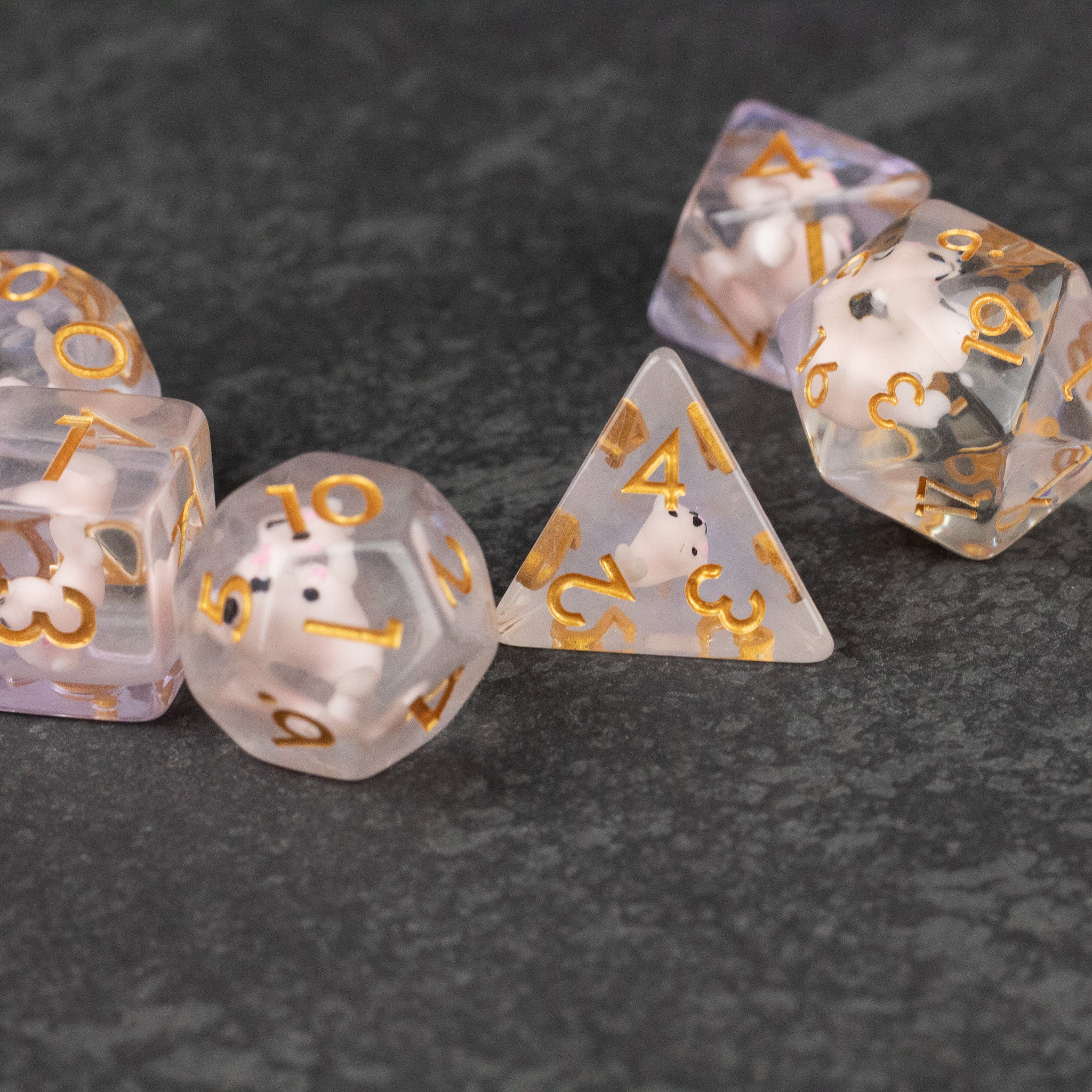 Pink Seal Dice 5