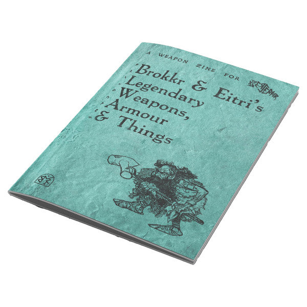 Berserkr: Legendary Weapons, Armour and Things (PREORDER) - Legendary Weapons Armour and Things with black illustration of a warrior on front cover.