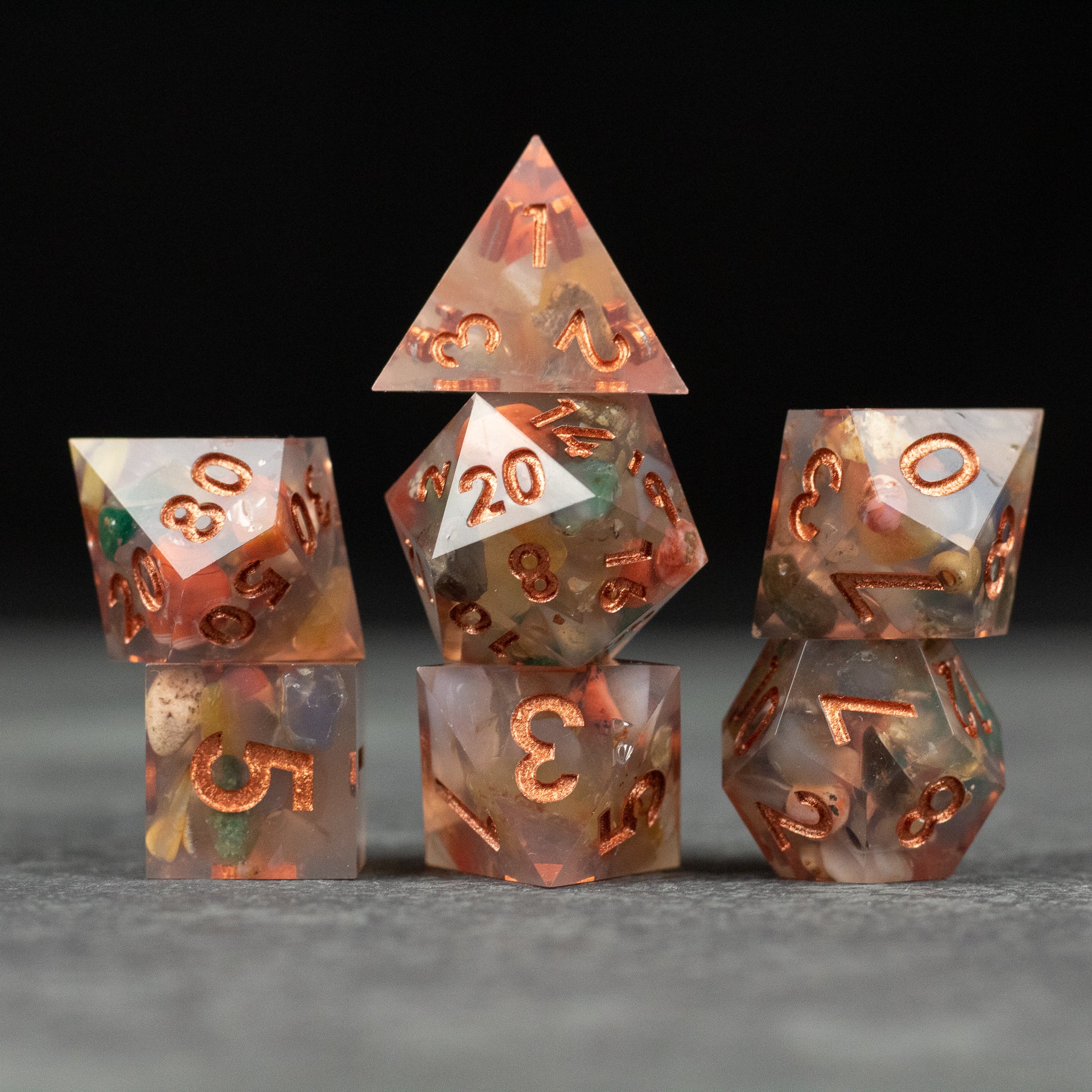 Stone Golem Dice Set 8