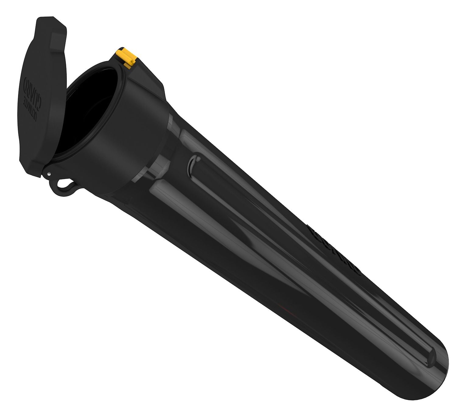 Ultimate Guard MatPod - Black - Black tubular storage container with hinged lid and latch for game mats.