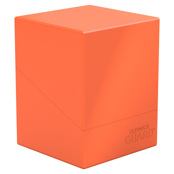 Deck Case: Boulder 100+ Standard Size- Neon Orange - Neon orange rectangular deck case with smooth edges and a matte finish.