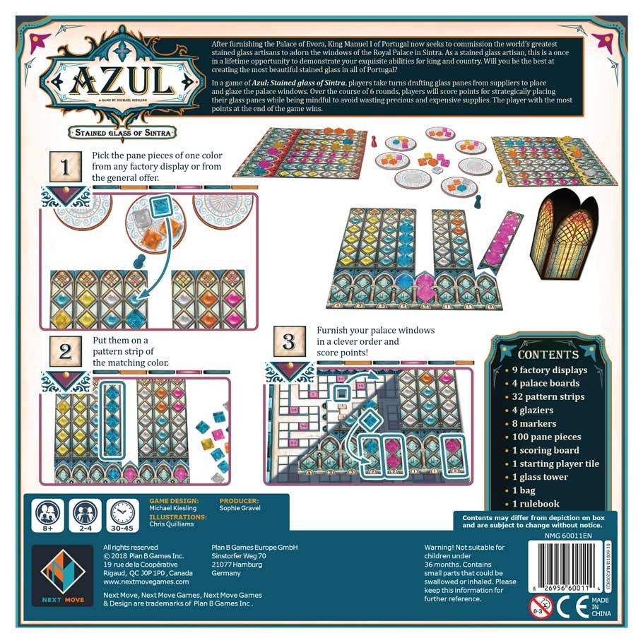 Azul: Stained Glass of Sintra - Stained Glass of Sintra strategy board game.