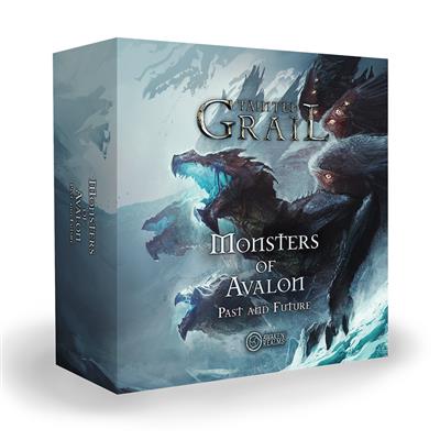 Tainted Grail: Monsters of Avalon 2 - Tainted Grail Monsters of Avalon 2 board game box with fantasy artwork of mystical creatures in blue and gray tones.