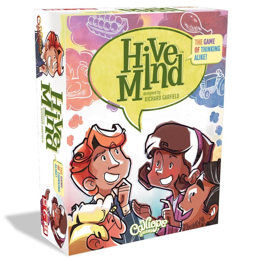 Hive Mind 2nd Edition - Hive Mind 2nd Edition board game box with colorful cartoon characters and speech bubble logo.