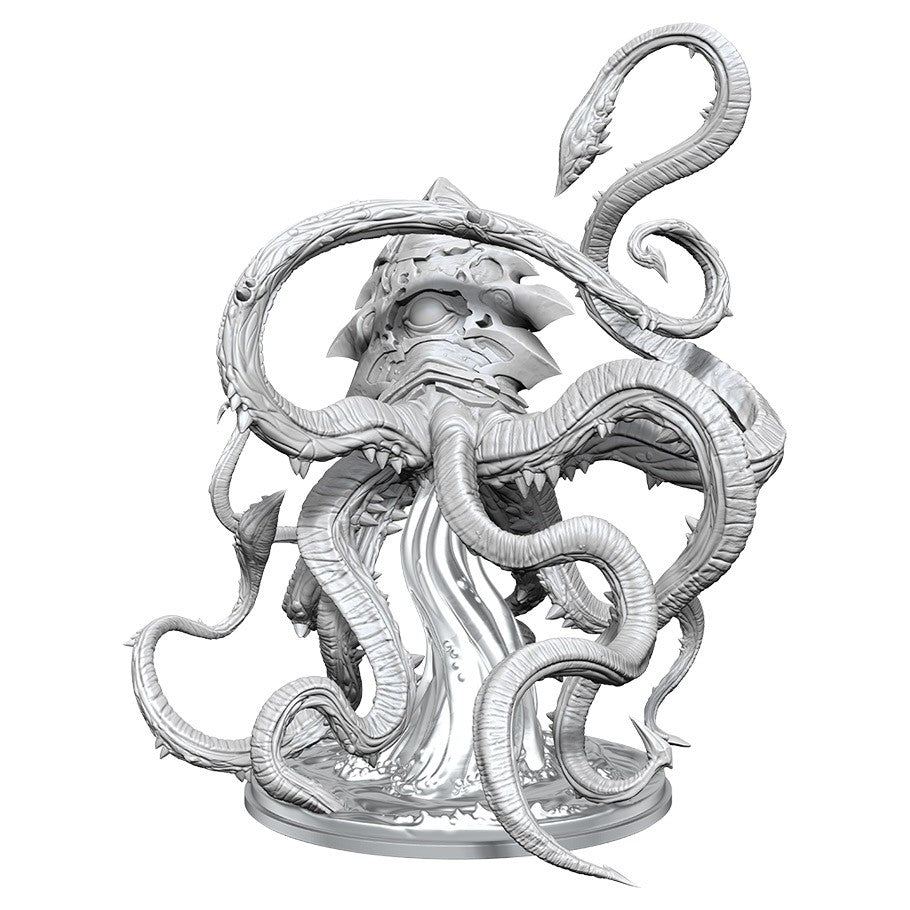 Magic The Gathering: Reservoir Kraken - Intricately detailed silver figurine of a kraken with multiple twisting tentacles and a fierce expression.