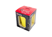 Cup-O-Dice Games™ - Yellow (PREORDER) - Black and red cube packaging with yellow dice visible inside, featuring the Essex Cup-O-Dice Games logo and die-cut windows.