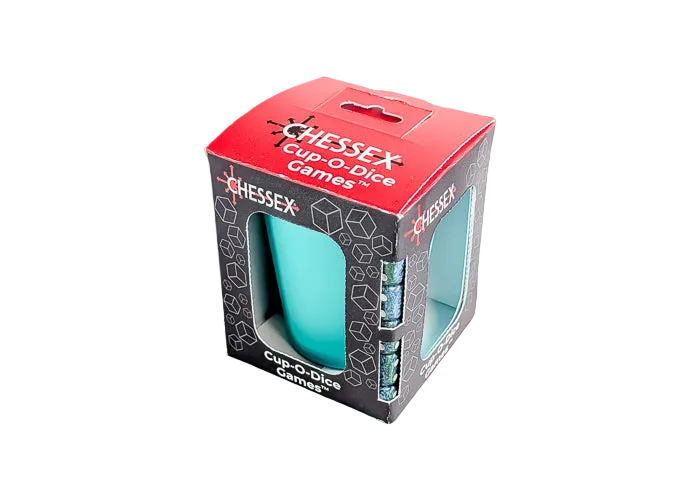 Cup-O-Dice Games™ - Mint Green (PREORDER) - Mint green dice cup with black and red packaging labeled Chessex Cup-O-Dice Games™.