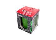 Cup-O-Dice Games™ - Green (PREORDER) - Green dice cup with matching green dice inside, packaged in a black and red Chessex-branded box with clear windows.