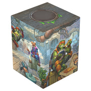 Ultimate Guard RTE Boulder 100+ Deck Case: Teenage Mutant Ninja Turtles - Turtle Lair - Square deck case featuring colorful Teenage Mutant Ninja Turtles lair artwork with detailed cartoon characters and.