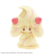 Pokémon Model Kit Quick!! - Alcremie (PREORDER) - Cream-colored Alcremie model kit with large swirled hair, pink accents, and a small smiling face.