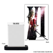 One-Touch Edge: Final Fantasy - Terra (PREORDER) - Clear acrylic card holder with black base, featuring Final Fantasy artwork of Terra in red outfit on back panel.