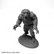 Killer Ape - Dark gray detailed miniature figurine of a muscular, snarling ape standing on an oval base.