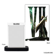 One-Touch Edge: Final Fantasy - Cloud (PREORDER) - Clear acrylic stand with "Final Fantasy" text on front and detailed Cloud figure with large sword against green Roman.
