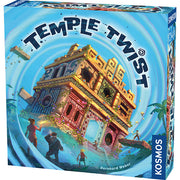 Temple Twist (PREORDER) - Colorful board game box featuring an ancient temple with twisting architecture and adventurer figures around it.
