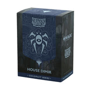 Dragon Shield Dual Sleeves 100ct Box - MTG Guildpact Series - House Dimir (PREORDER) - Dark blue rectangular box featuring a stylized eye emblem with tentacles for House Dimir, labeled Dragon Shield Dual Sleeves