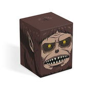 Squaroes 100+ Boulder: Attack on Titan - Beast Titan (PREORDER) - Dark brown rectangular figure block featuring Beast Titan's fierce face with glowing yellow eyes and sharp teeth from Attack