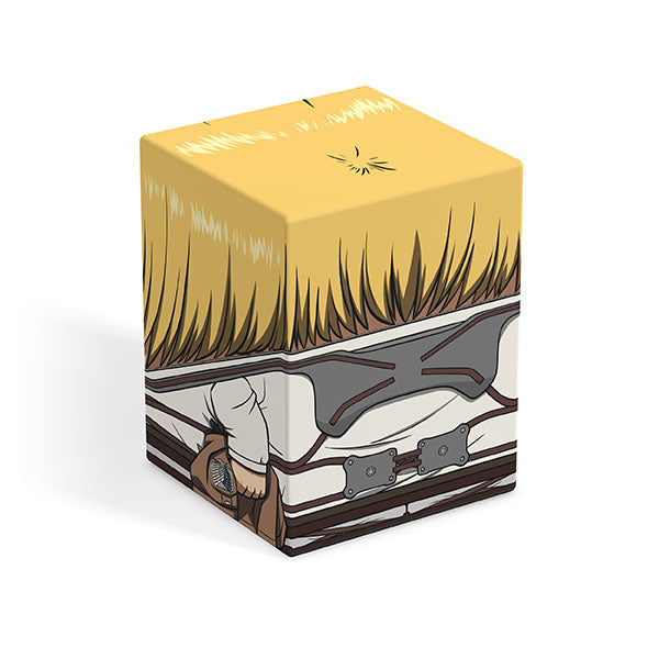 Squaroes 100+ Boulder: Attack on Titan - Armin Arlert (PREORDER) - Cube-shaped figure with blonde hair and Survey Corps uniform details from Attack on Titan.