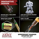 Speedpaint Markers: Starter Set - Speedpaint markers starter set with built-in mixing ball, color swatches, and push-tip design for smooth paint flow.