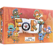 Fort - Fort card game box with colorful cartoon characters on an orange background.