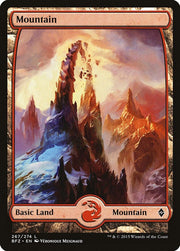 Mountain (267) - Full Art · 267 · Battle for Zendikar · Foil
