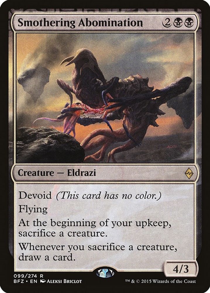Smothering Abomination · 99 · Battle for Zendikar · Non-foil