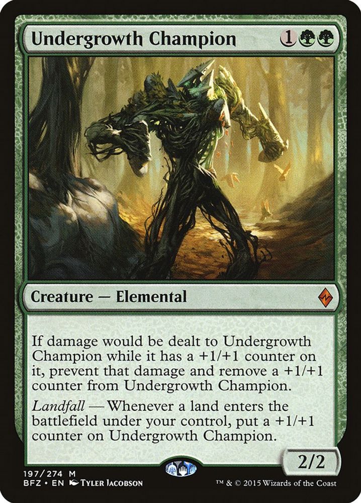 Undergrowth Champion · 197 · Battle for Zendikar · Non-foil