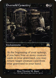Oversold Cemetery · 160 · Onslaught · Non-foil
