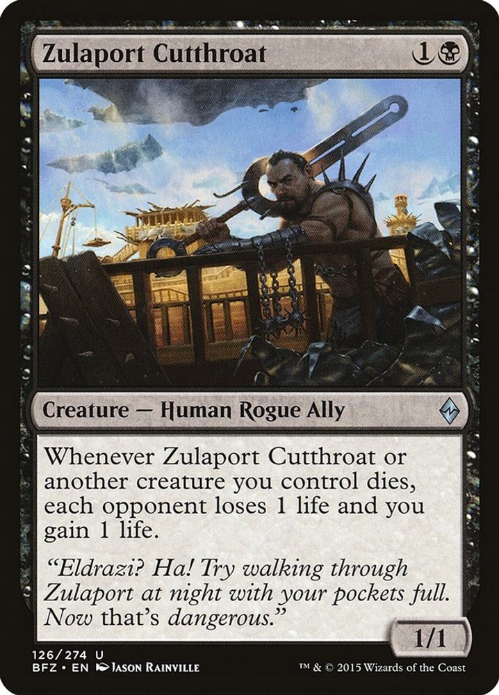 Zulaport Cutthroat · 126 · BFZ · Non-foil