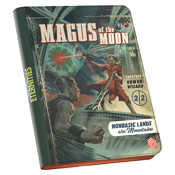 Ultimate Guard 18-Pocket Zipfolio: Magic the Gathering: Edge of Eternities - Magus of the Moon - Card binder with Magic the Gathering Edge of Eternities cover art featuring Magus of the Moon spellcaster, dark fantasy.