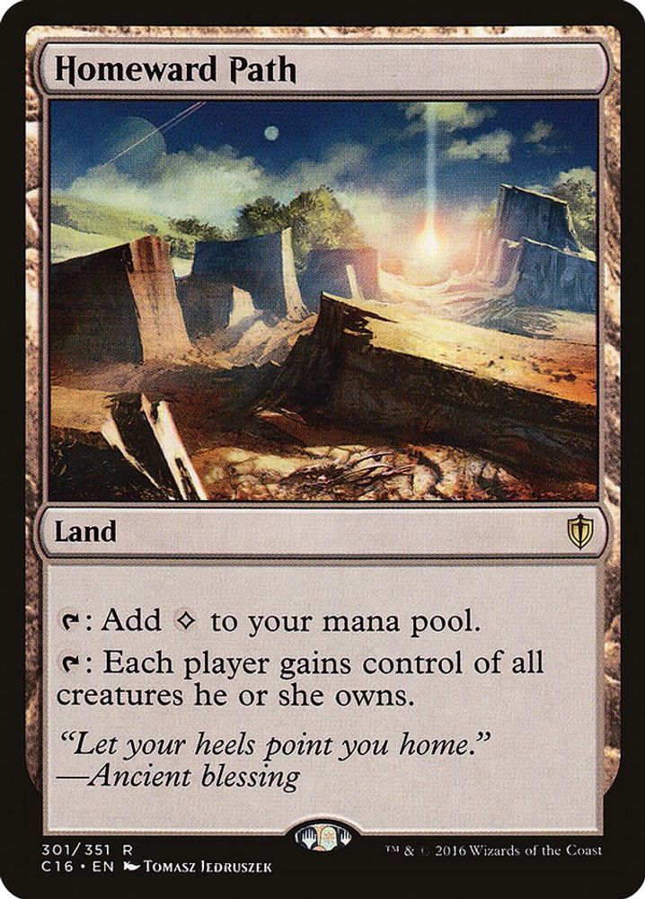 Homeward Path · 301 · Commander 2016 · Non-foil