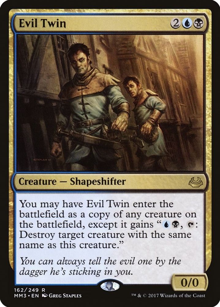 Evil Twin · 162 · MM3 · Non-foil