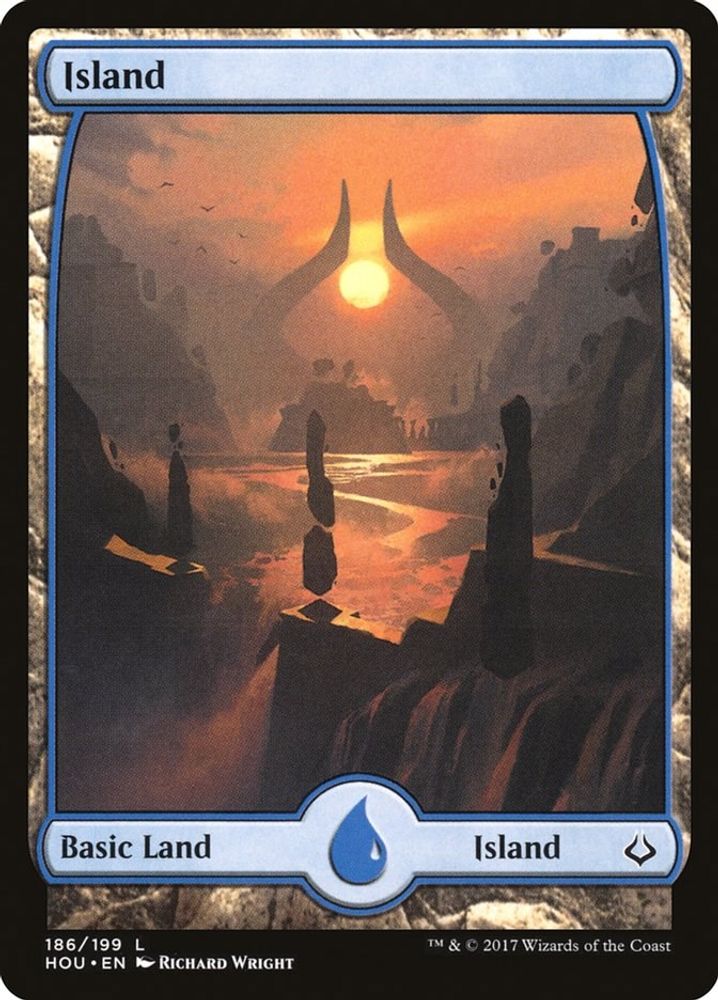 Island (186) - Full Art · 186 · HOU · Non-foil