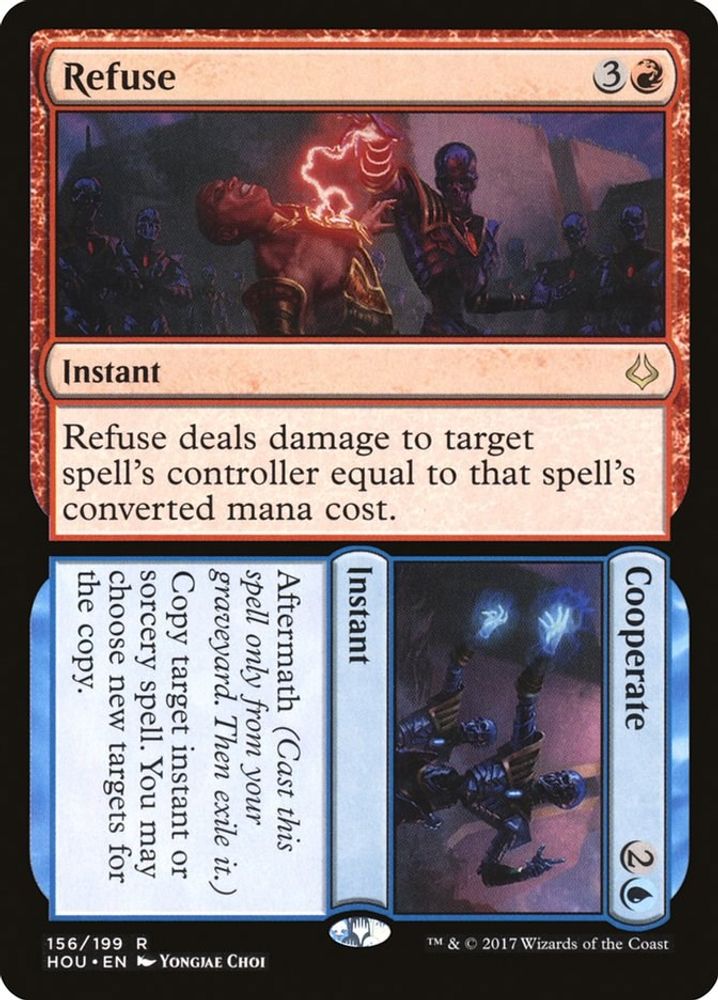 Refuse // Cooperate · 156 · HOU · Non-foil