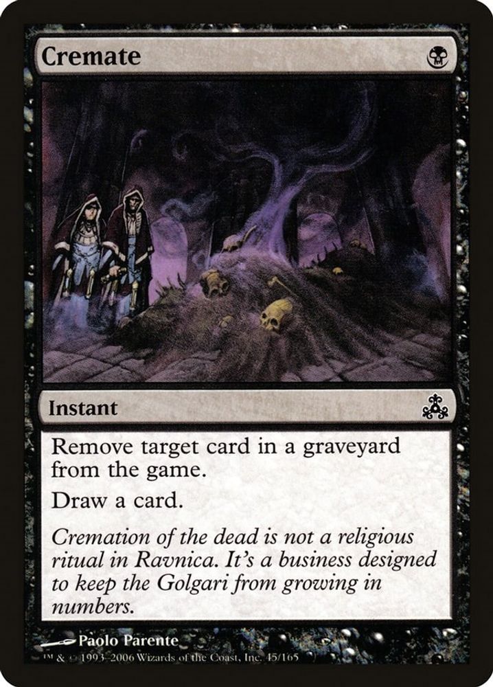 Cremate · 45 · Guildpact · Non-foil