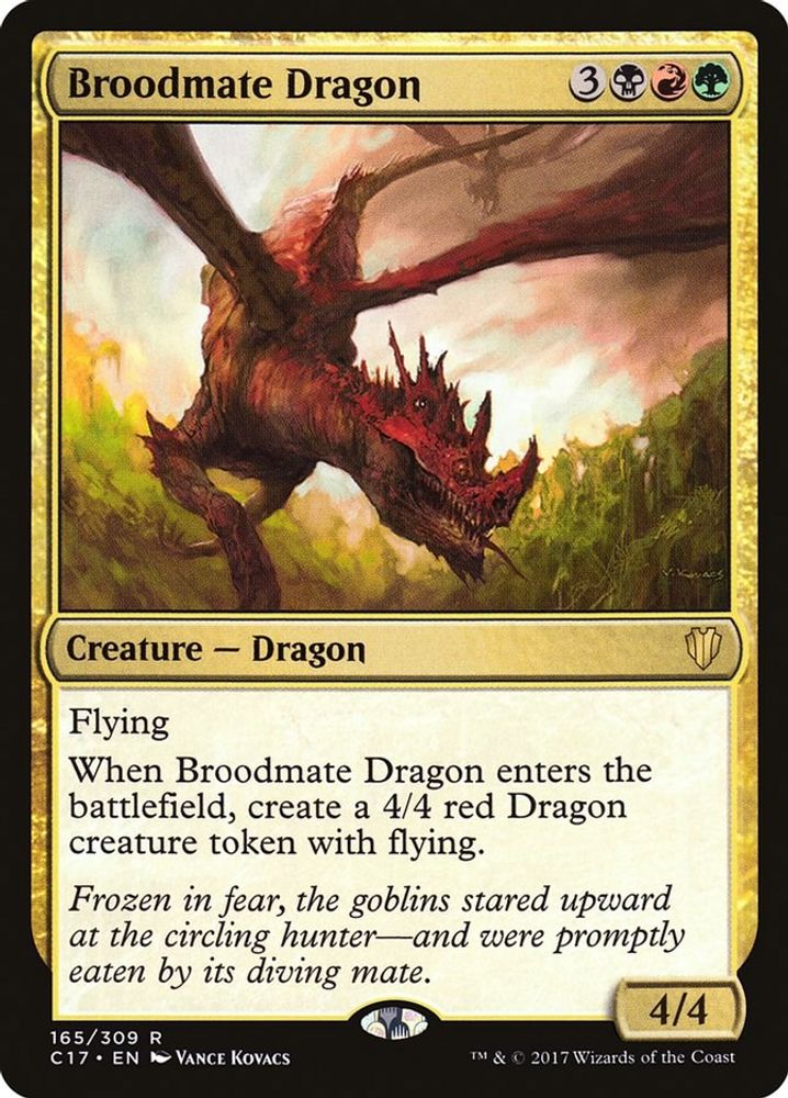 Broodmate Dragon · 165 · Commander 2017 · Non-foil